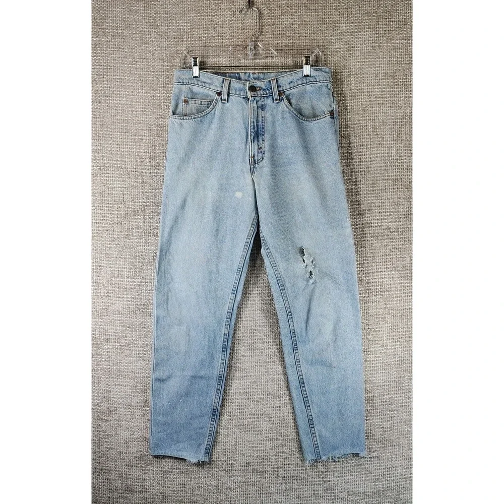 VTG Levis 550 Orange Tab Blue Jeans Mens 31‎ Relaxed Fit Tapered (31x28.5)